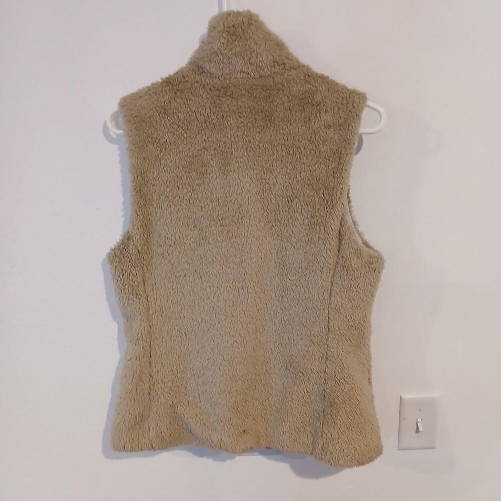 Patagonia Women's Los Gatos Fleece Tan Vest Full Zip Size Large - Picture 2 of 5